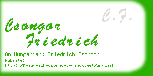csongor friedrich business card